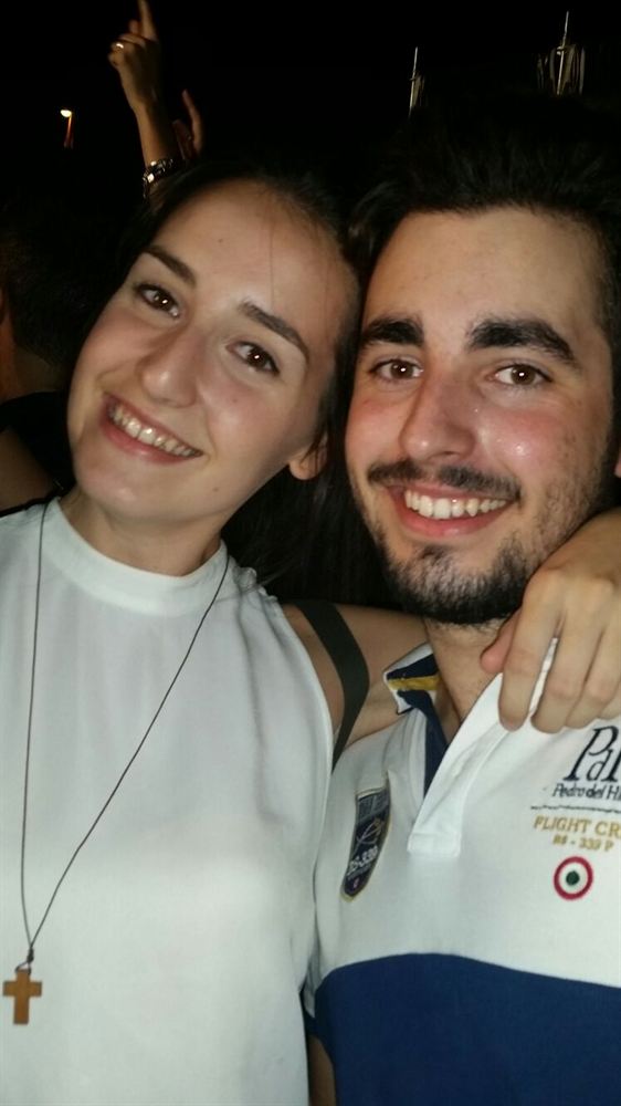 Marcos y Eva la noche que se conocieron, en 2016